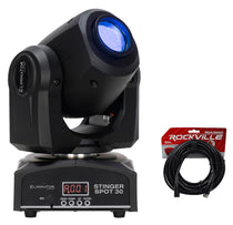 American DJ Eliminator Stinger Spot 30 White LED DMX 30W Moving Head Light+Cable
