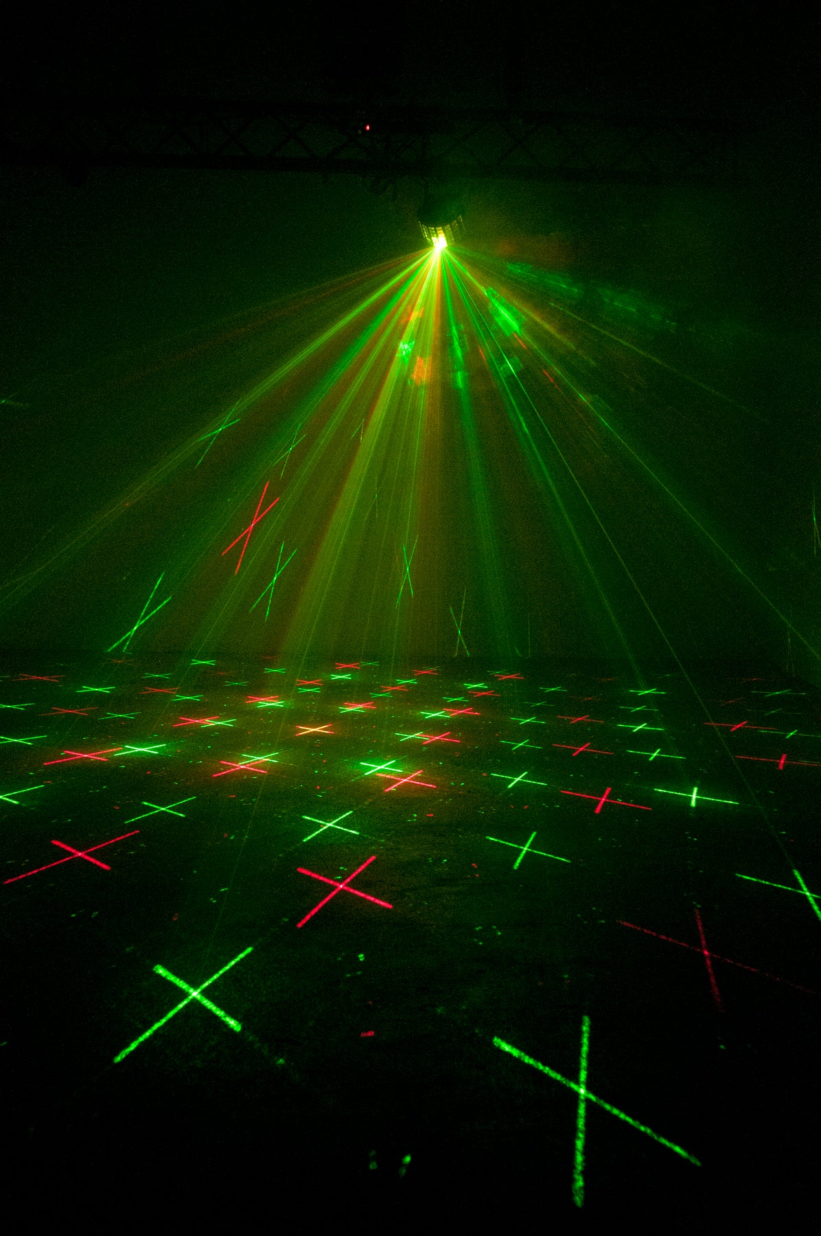 2) American DJ MINI DEKKER RGBW LED Derby/Strobe Effect Lights+DMX Control+Cable