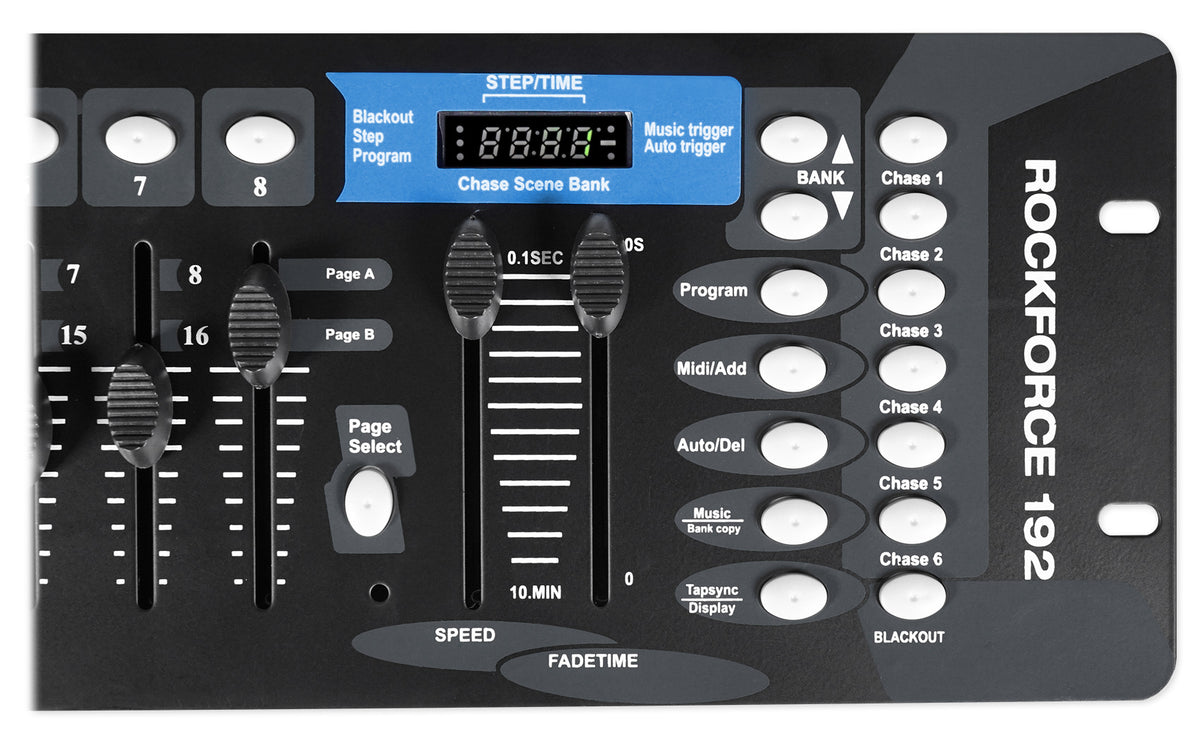 2) American DJ MINI DEKKER RGBW LED Derby/Strobe Effect Lights+DMX Control+Cable