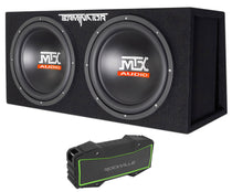 MTX Terminator TNE212DV 1000w Dual 12” Subwoofers+Vented Box+Bluetooth Speaker