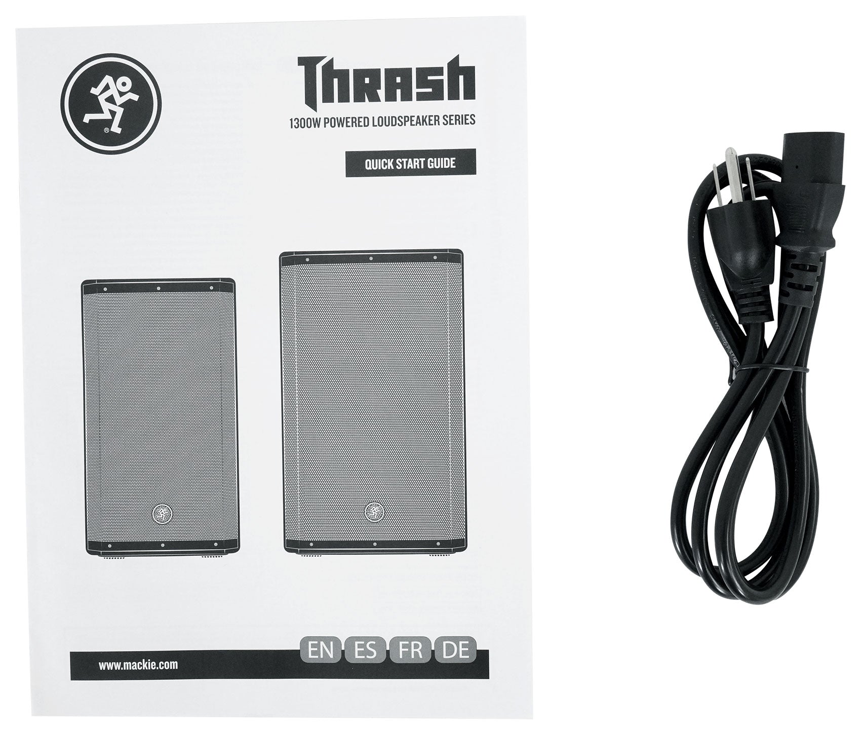 Mackie Thrash212 12” 1300W Powered Active DJ PA Speaker + XLR Cable Thrash 212