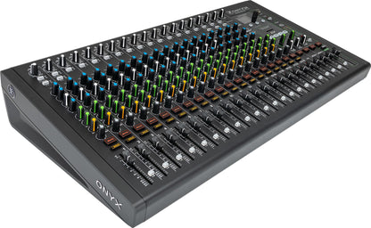 Mackie ONYX24 24-Channel Analog Mixer w/USB/3-Band EQ+Bluetooth+4) Wireless Mics