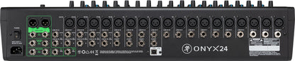Mackie ONYX24 24-Channel Analog Mixer w/USB/3-Band EQ+Bluetooth+4) Wireless Mics