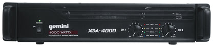 Gemini XGA-4000 4000w Pro DJ/PA Live Sound Power Amplifier+XLR Cables XGA4000