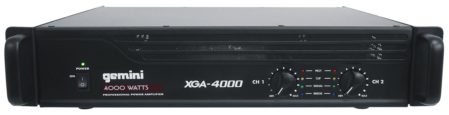 Gemini XGA-4000 4000w Pro DJ/PA Live Sound Power Amplifier+XLR Cables XGA4000