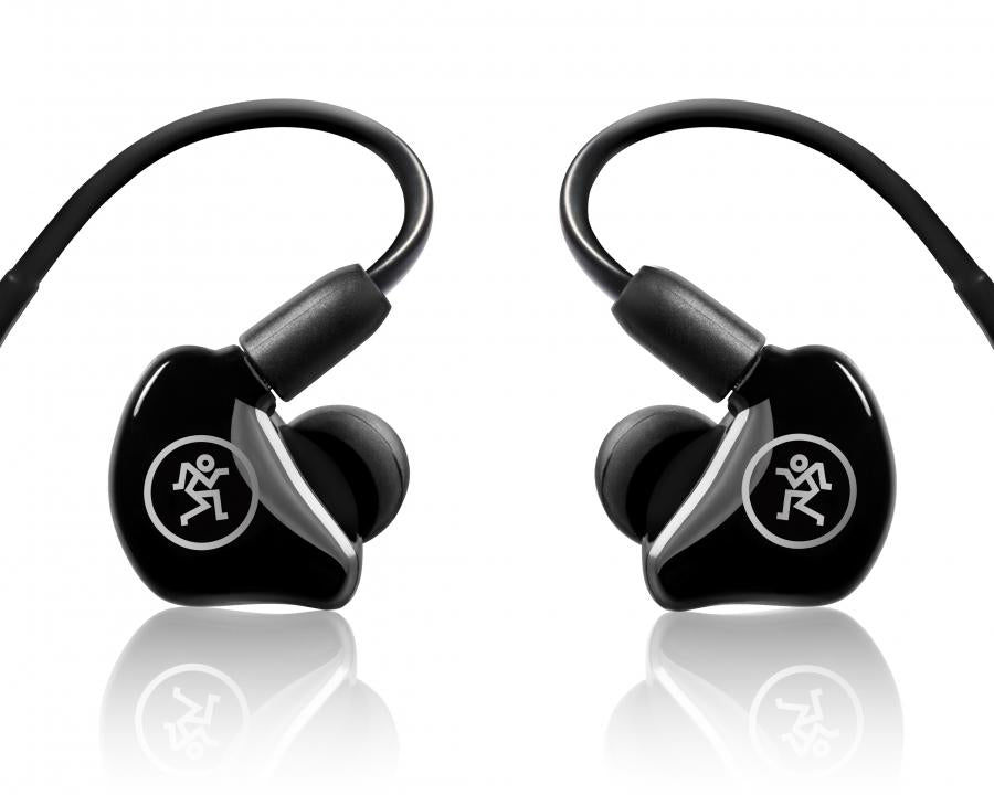 Mackie MP-220 Dual Dynamic Driver Pro In-Ear Monitors+Molded Carry Case+Backpack