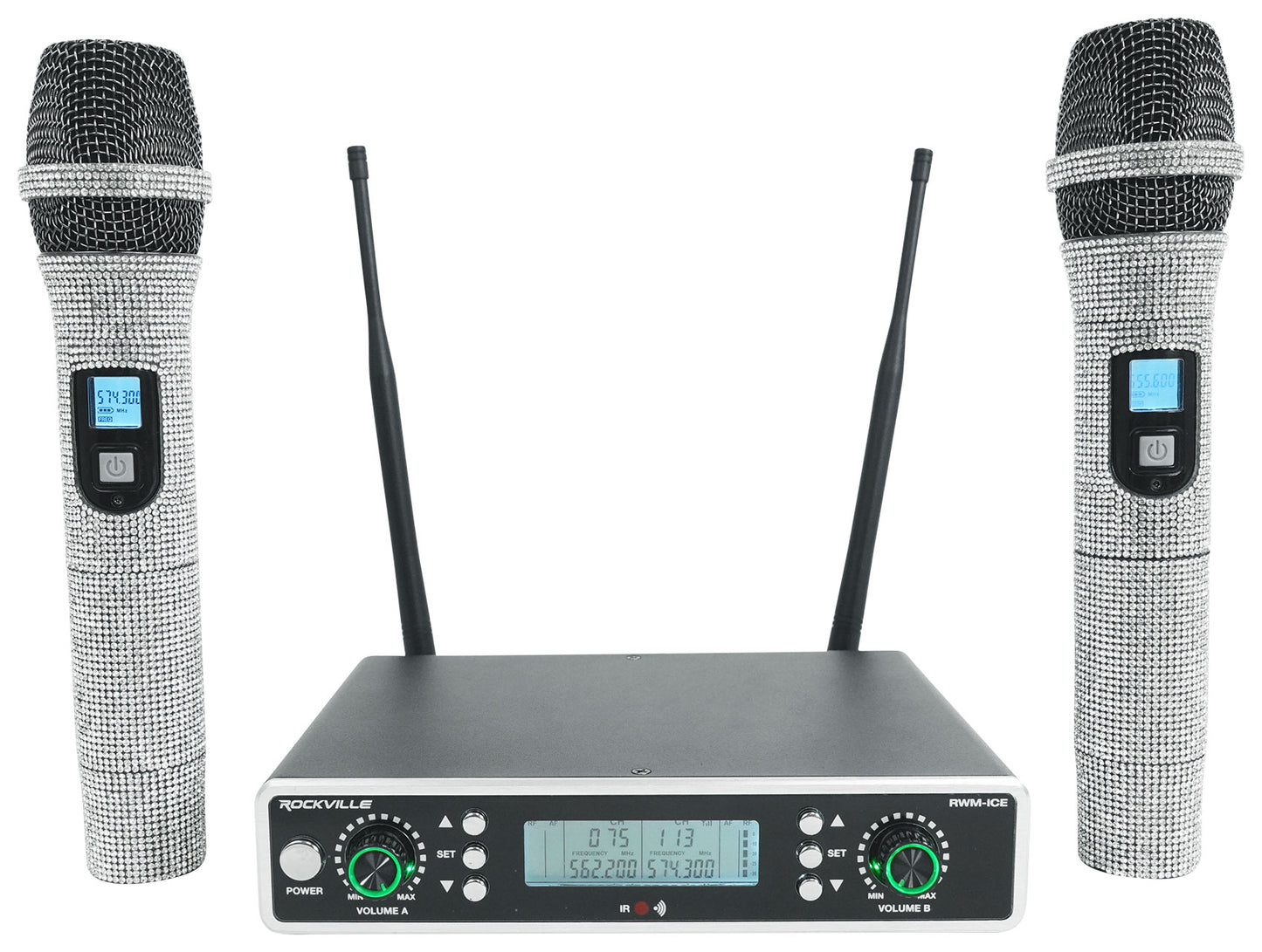 JBL EON208P Portable PA System 8" Speakers+Mixer/Bluetooth+Diamond Wireless Mics