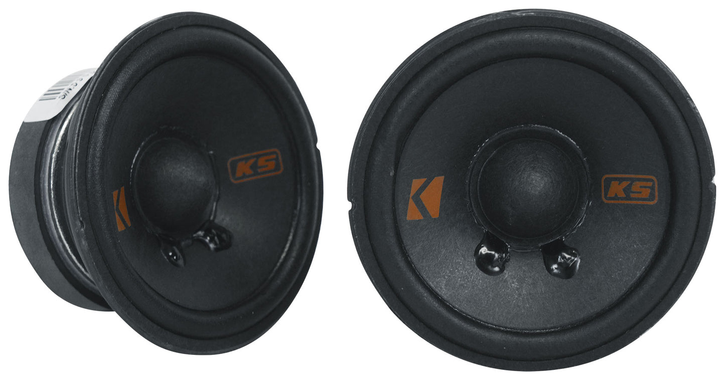 Kicker KSC270 2.75" Mid/Tweeters Fits Chrysler/Subaru/Jeep/Toyota + Home Speaker