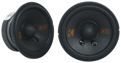 Kicker KSC270 2.75" Mid/Tweeters Fits Chrysler/Subaru/Jeep/Toyota + Home Speaker