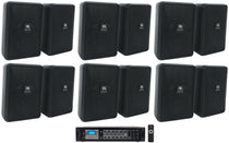 JBL Control 23-1 Black 12-Pack + RCS180-6 6-Zone Amplifier Bundle