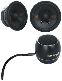 Kicker KSC270 2.75" Mid/Tweeters Fits Chrysler/Subaru/Jeep/Toyota + Home Speaker