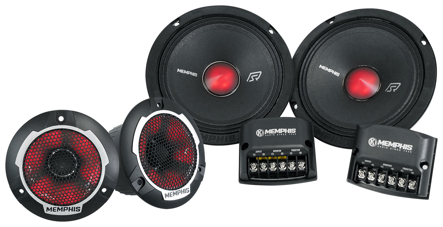 Memphis Audio SRXP62CV2 SRX Pro 6.5" 250w Component Car Speakers+Home Speaker