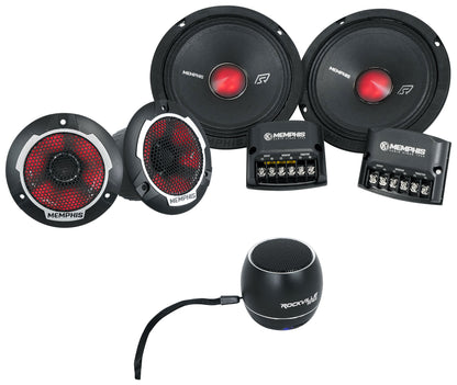 Memphis Audio SRXP62CV2 SRX Pro 6.5" 250w Component Car Speakers+Home Speaker