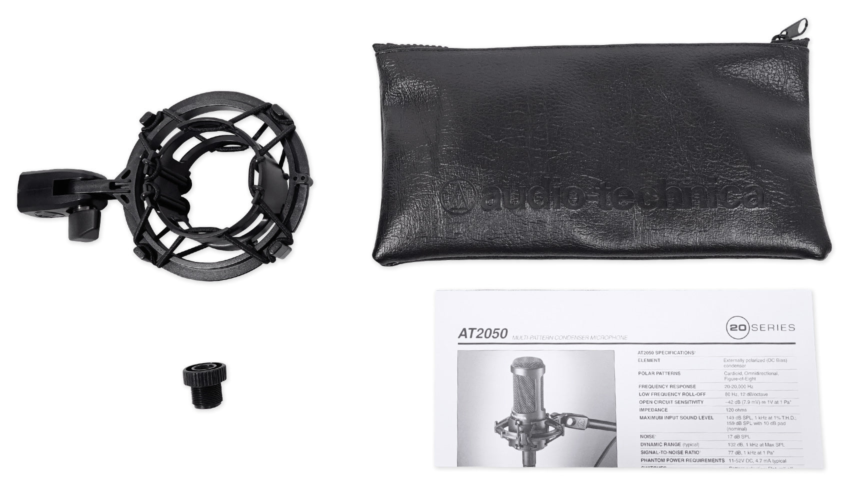 Audio Technica AT2050 Studio Condenser Recording Microphone+Sound Isolation Box