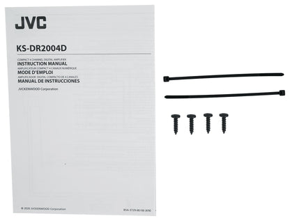 JVC KS-DR2004D 600w 4-Channel Marine ATV/UTV/Car Amplifier Amp+Home Speakers