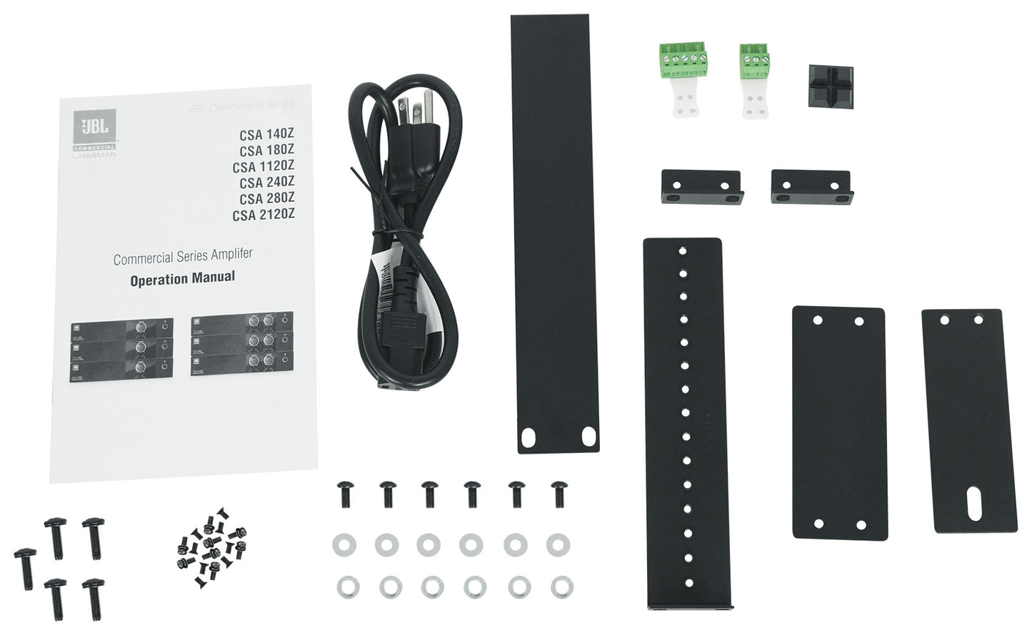 JBL CSA 140Z Commercial 70v Amplifier Amp+(4) 3.5" Black Cube Speakers CSA140Z