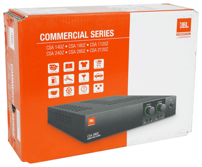 JBL CSA 140Z Commercial 70v Amplifier Amp+(4) 3.5" Black Cube Speakers CSA140Z