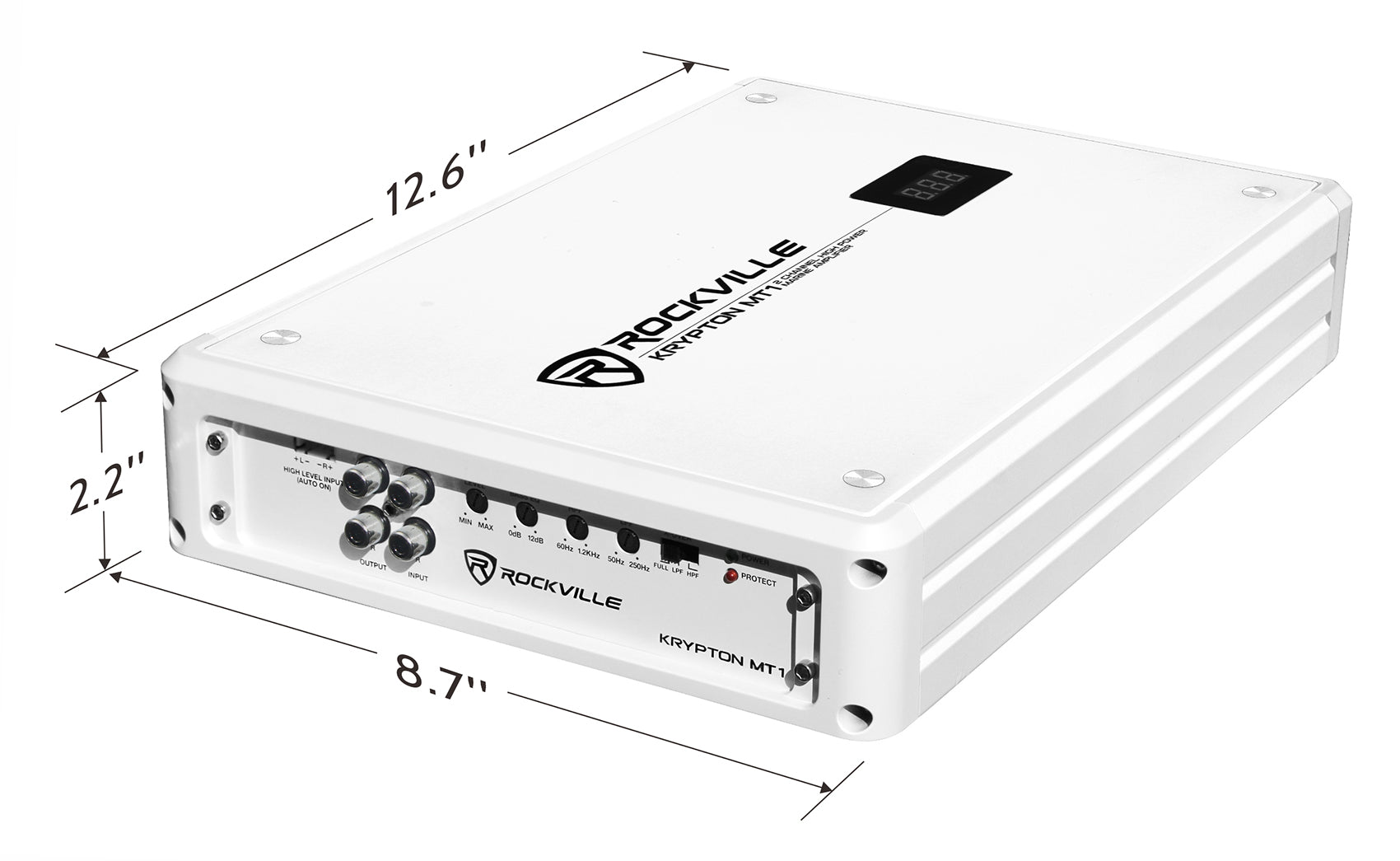 KRYPTON MT1 Marine Amplifier + 4 AWG Kit Bundle