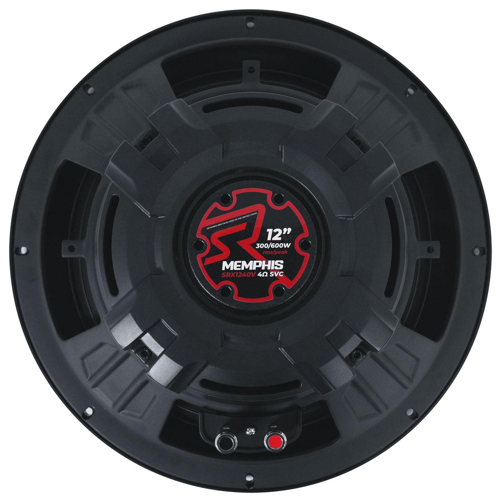 Memphis Audio SRX1240V 12" 300 Watt Car Subwoofer+Sealed Box+Amplifier+Amp Kit