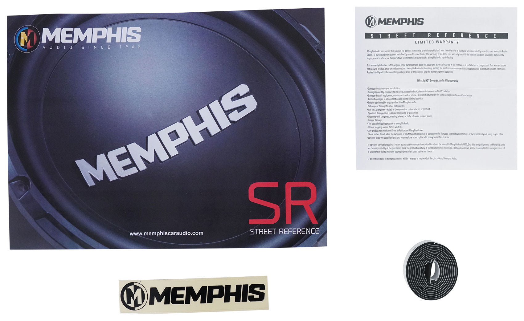 Memphis Audio SRX1240V 12" 300 Watt Car Subwoofer+Sealed Box+Amplifier+Amp Kit
