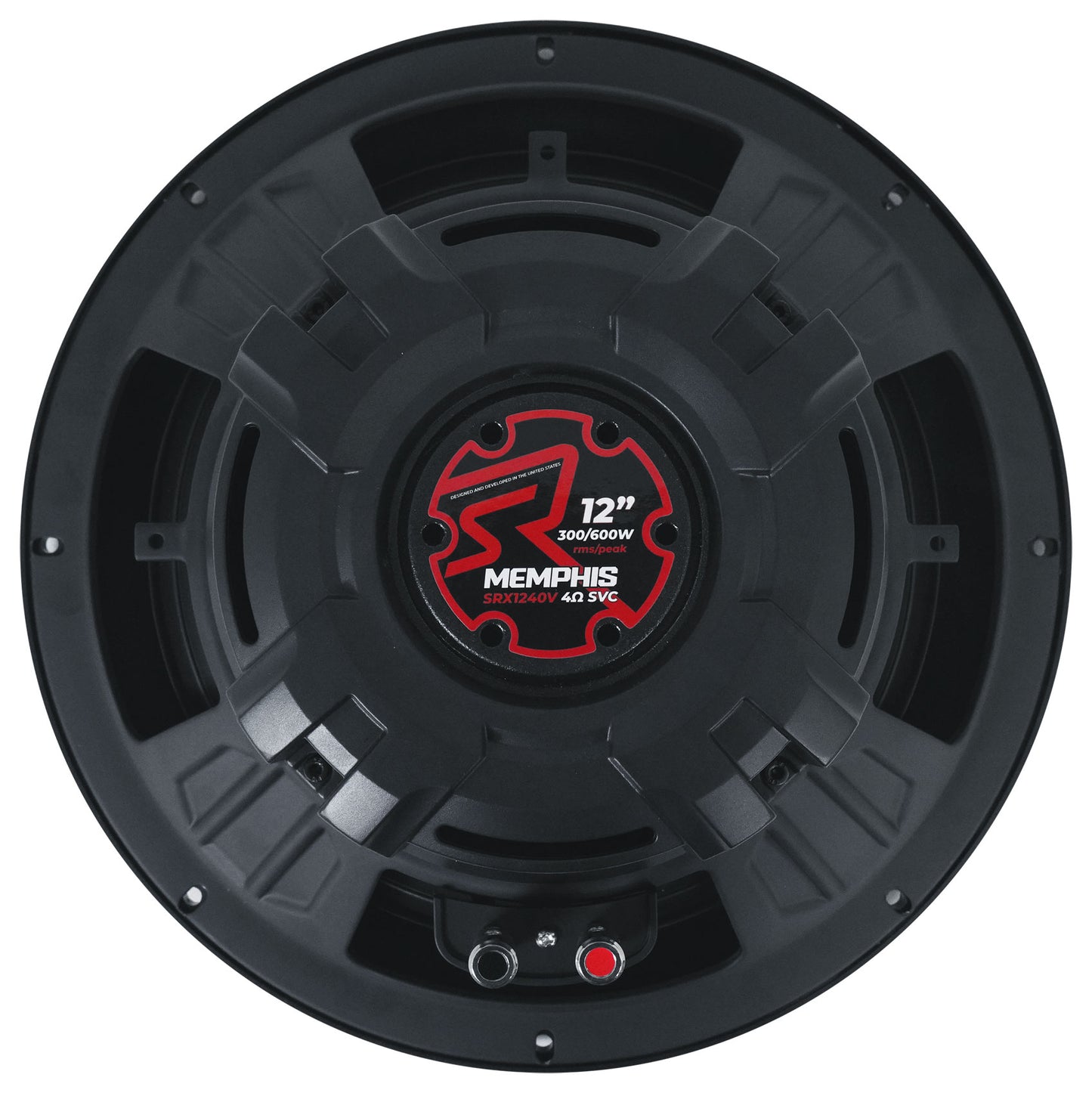 (2) Memphis Audio SRX1240V 12" 300w RMS Car Subwoofers+Sealed Sub Box Enclosure