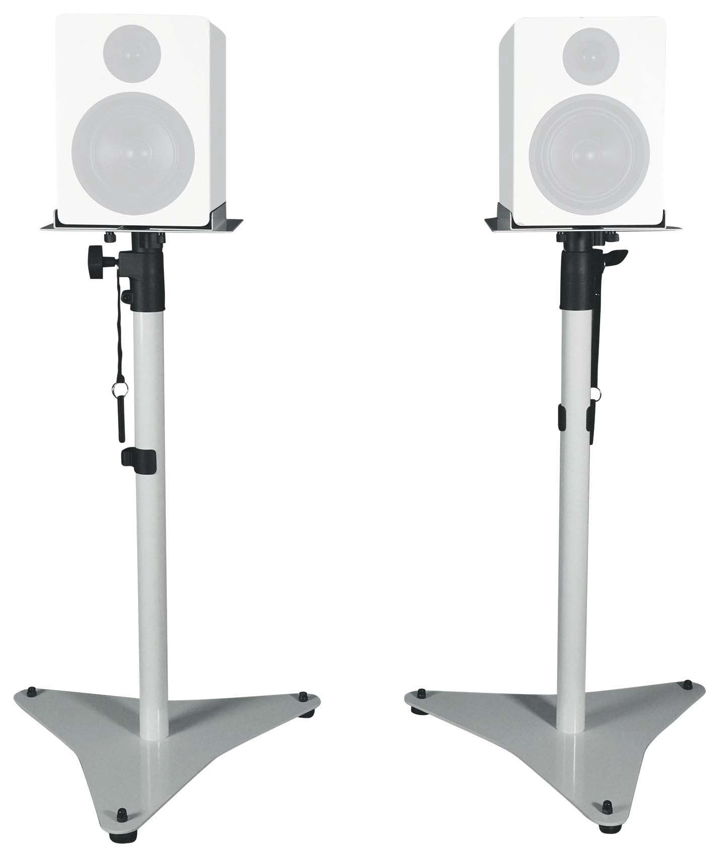 DPM5W White 2-Pack + RVSM5 White Stands Bundle