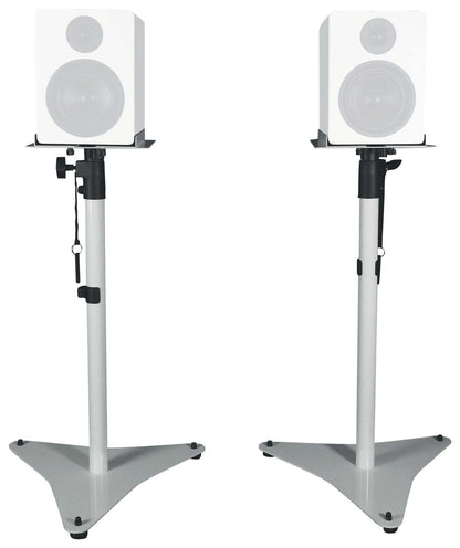 DPM5W White 2-Pack + RVSM5 White Stands Bundle