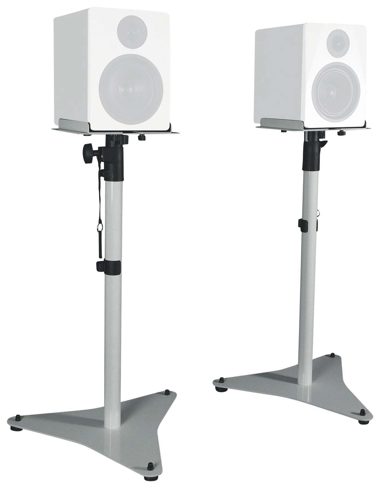 DPM5W White 2-Pack + RVSM5 White Stands Bundle