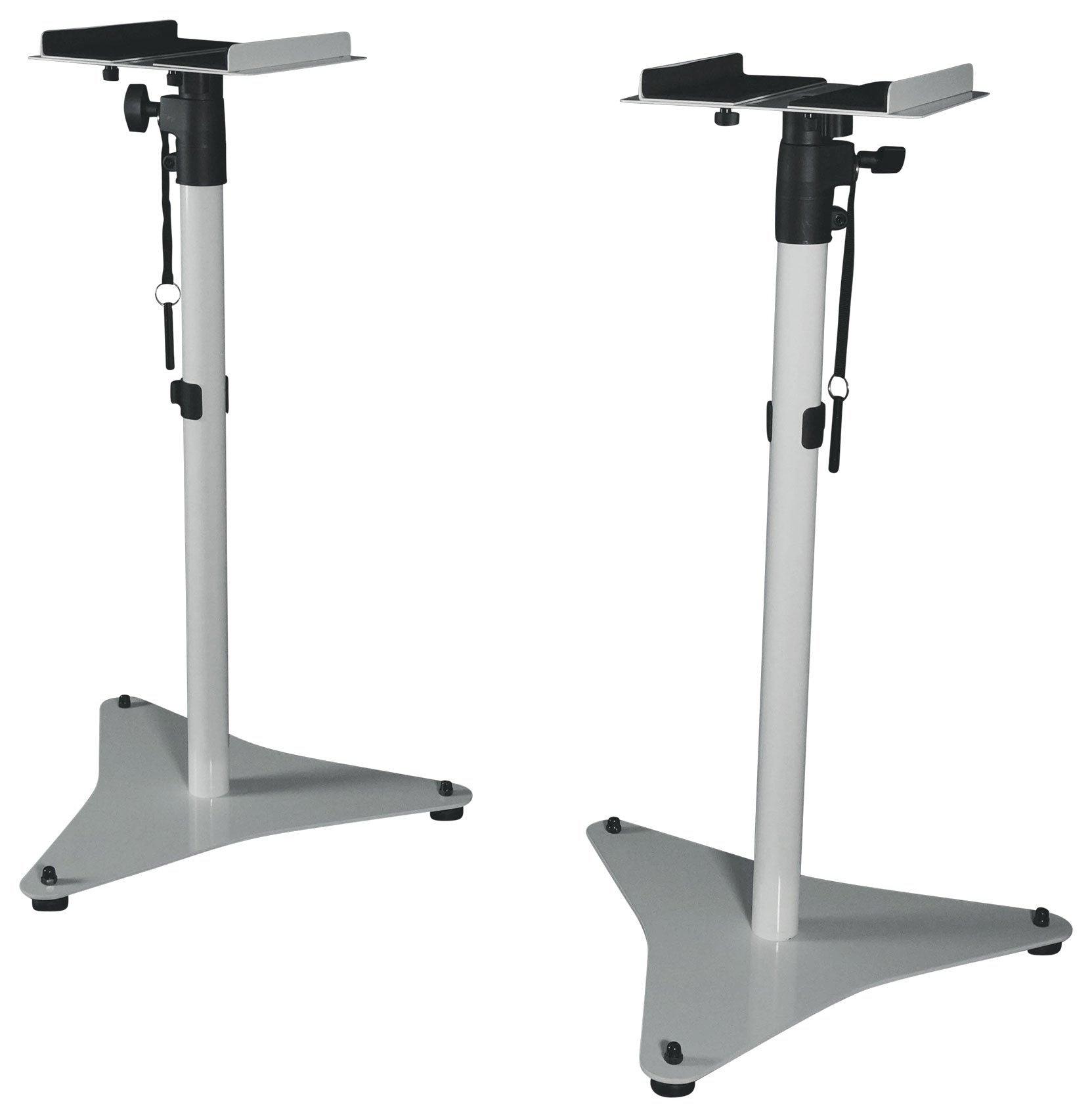 DPM5W White 2-Pack + RVSM5 White Stands Bundle