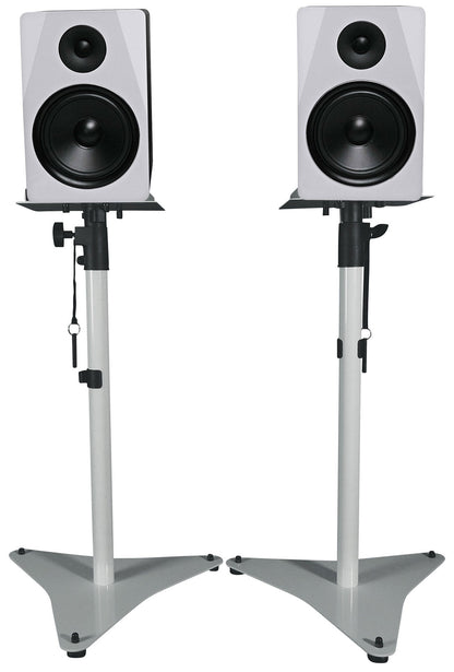 APM8W White + RVSM5 Adjustable Stands Bundle