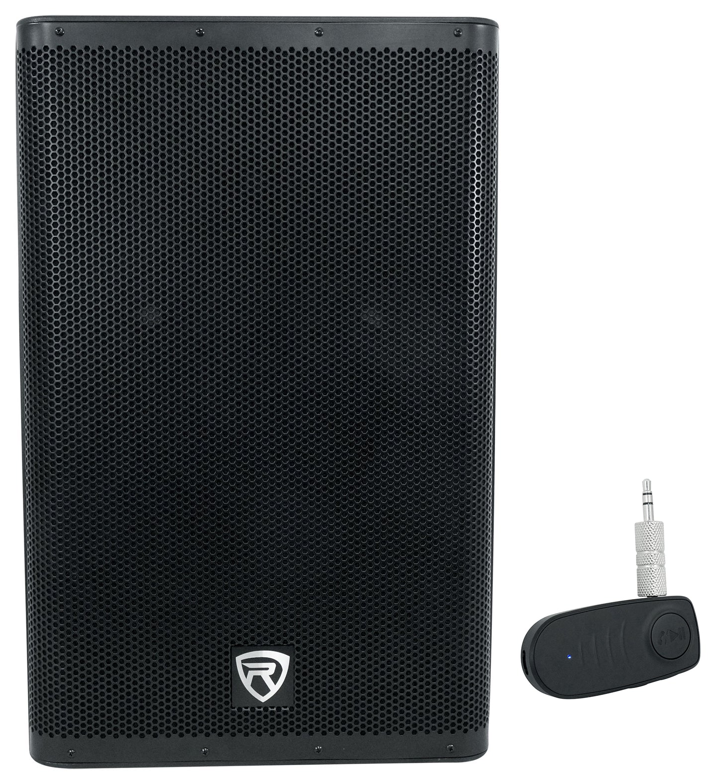 DX15 15" Powered PA Speaker + A2BT Bluetooth Audio Adapter Bundle