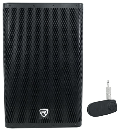 DX15 15" Powered PA Speaker + A2BT Bluetooth Audio Adapter Bundle