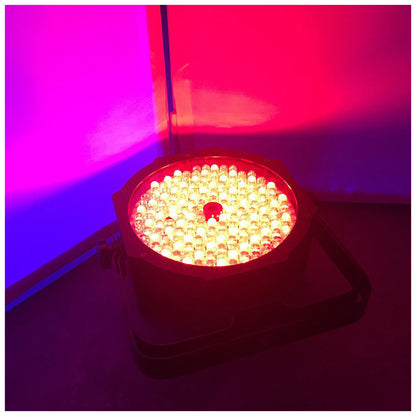 (4) Eliminator ADJ MEGA GO PAR 64E RGB+UV Par Wash Lights+DMX Controller+Fogger