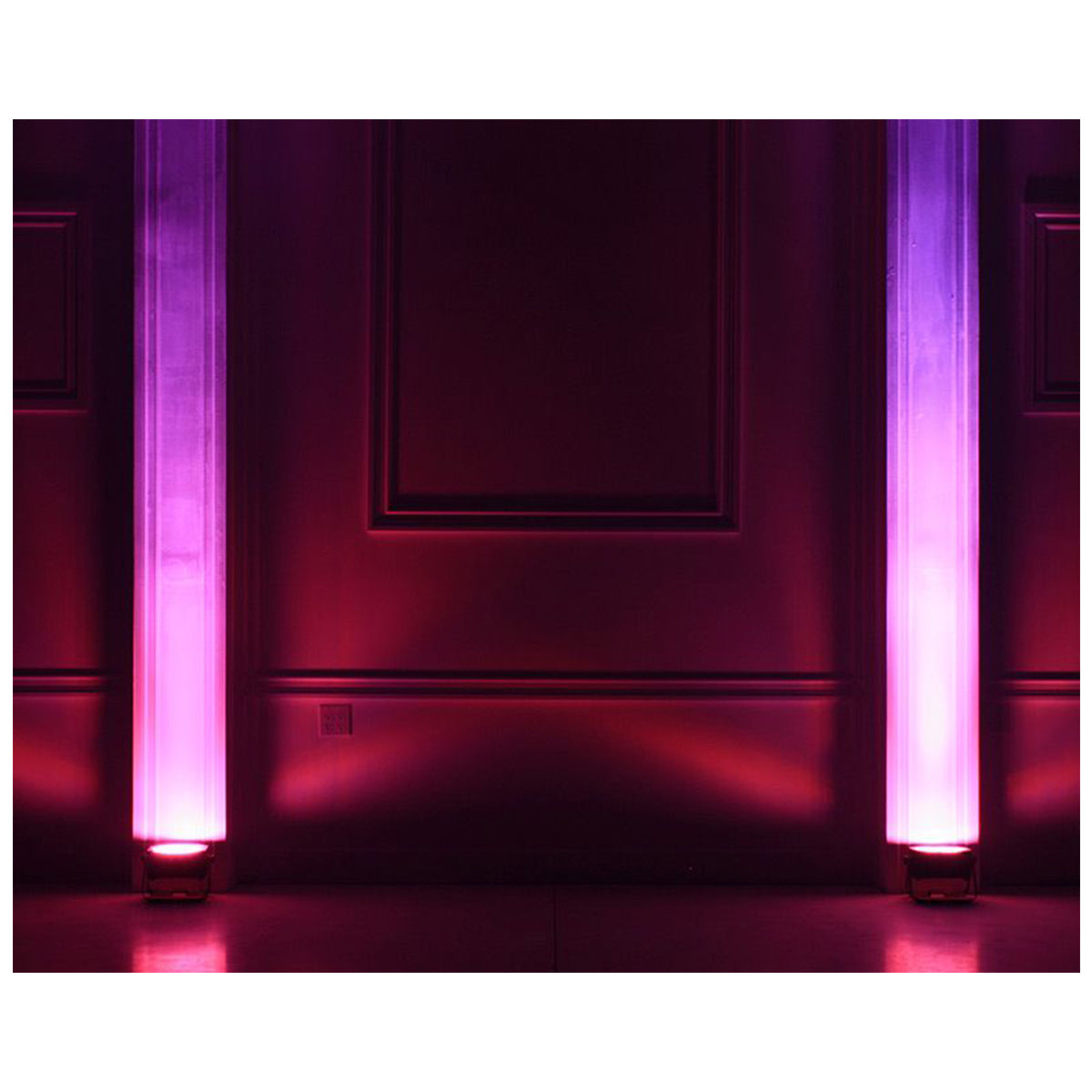 (4) Eliminator ADJ MEGA GO PAR 64E RGB+UV Par Wash Lights+DMX Controller+Fogger