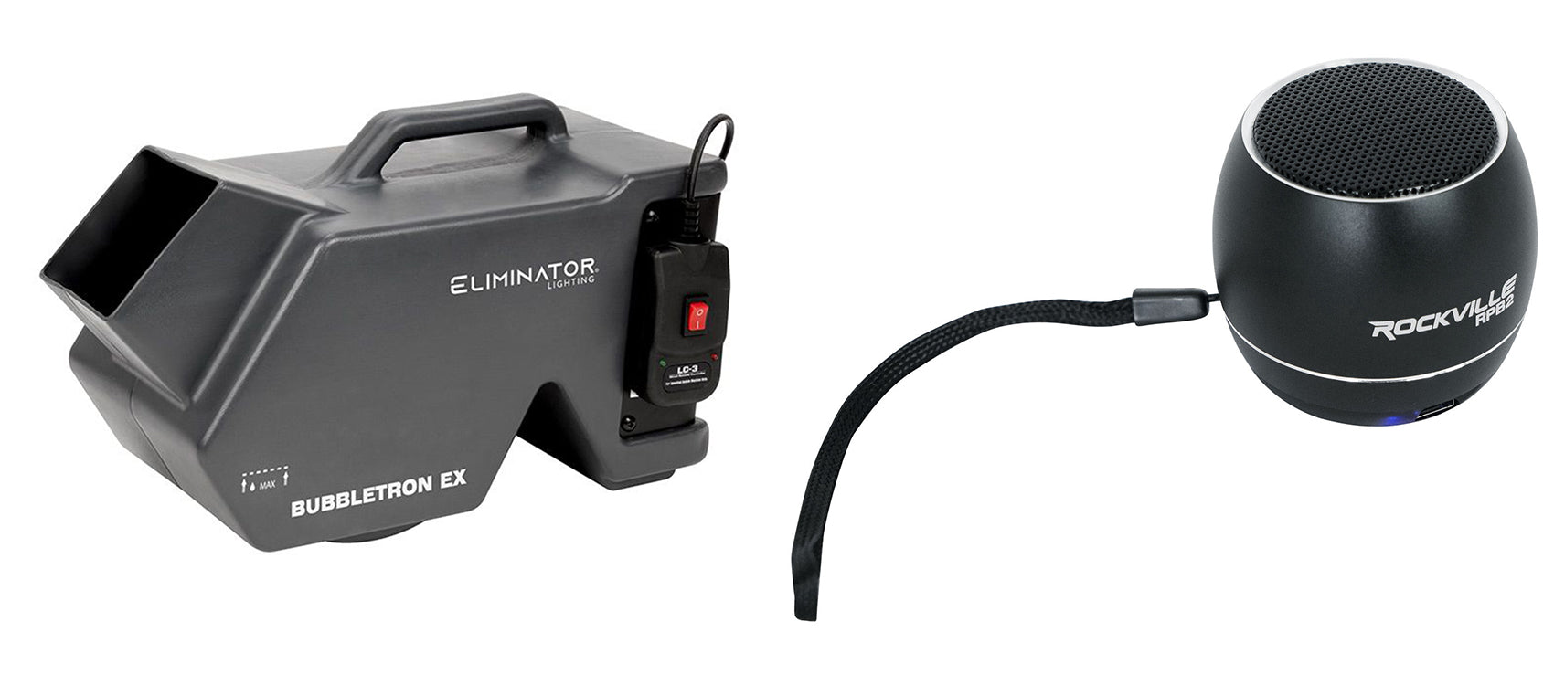 American DJ BUBBLE TRON EX Bubble Machine w/Remote+Bluetooth Speaker