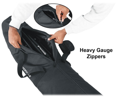 (2) Technical Pro PT3LED Rechargeable RGBWY LED Tripod DJ Speaker Stands+Bag