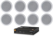 JBL CSA 2120 Commercial Amplifier Amp+8) White Ceiling Speakers 4 Restaurant/Bar