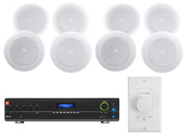 JBL 8128 Ceiling Speakers 4-Pack + JBL VMA160 Mixer‑Amplifier Bundle