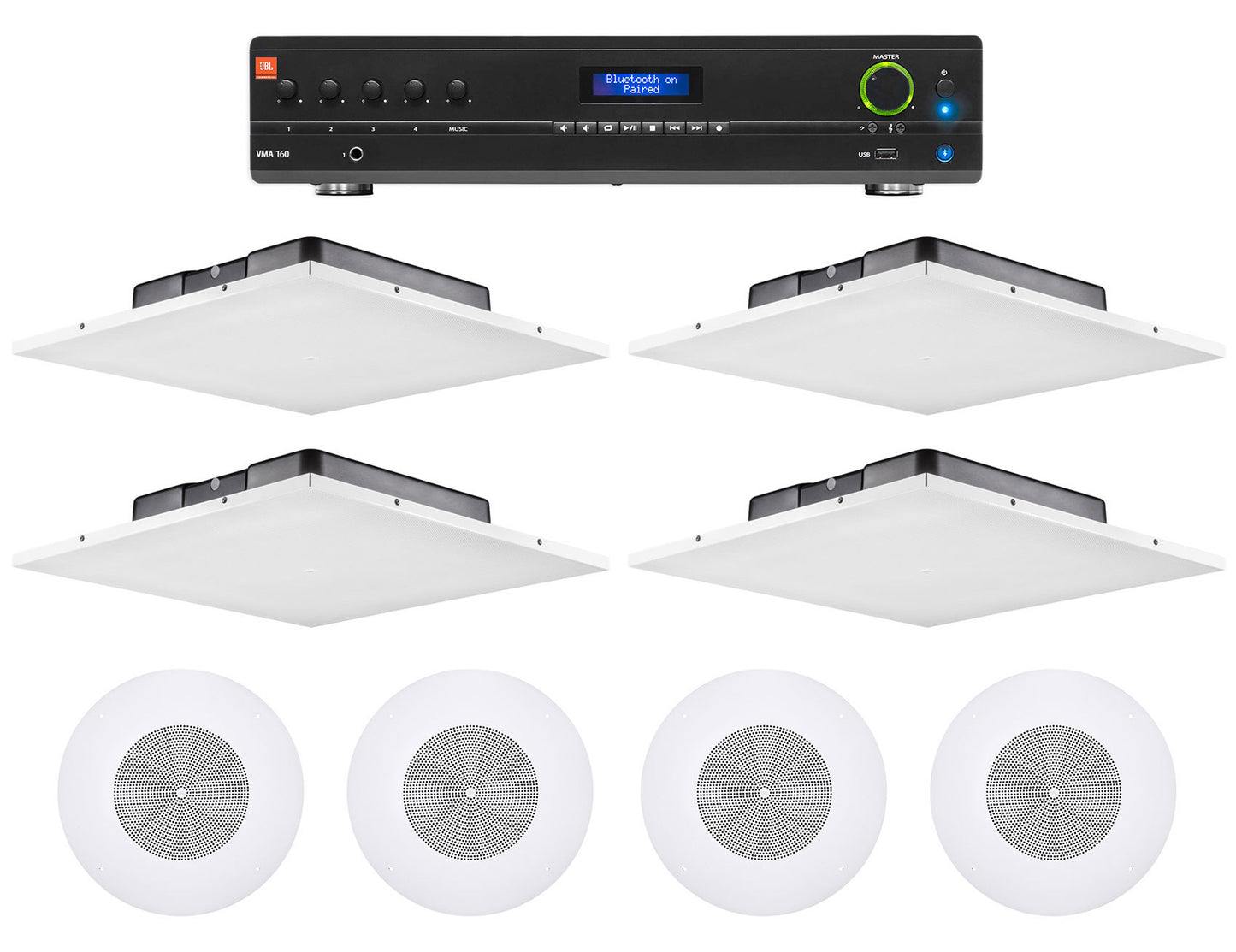 JBL LCT 81C/T 2-Pack + JBL VMA160 Bundle