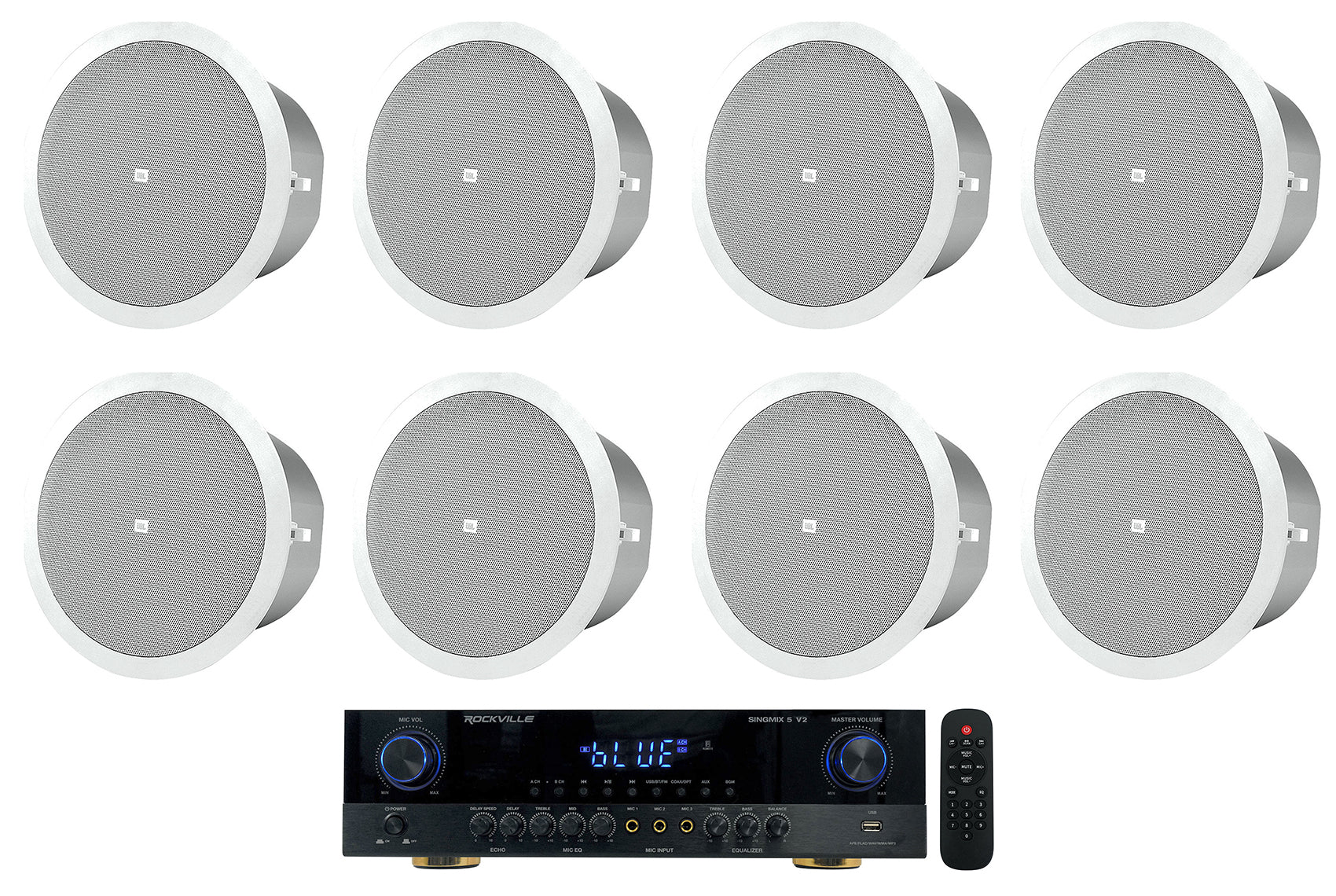 SINGMIX 5 V2 + Control 24C White 8-Pack Bundle