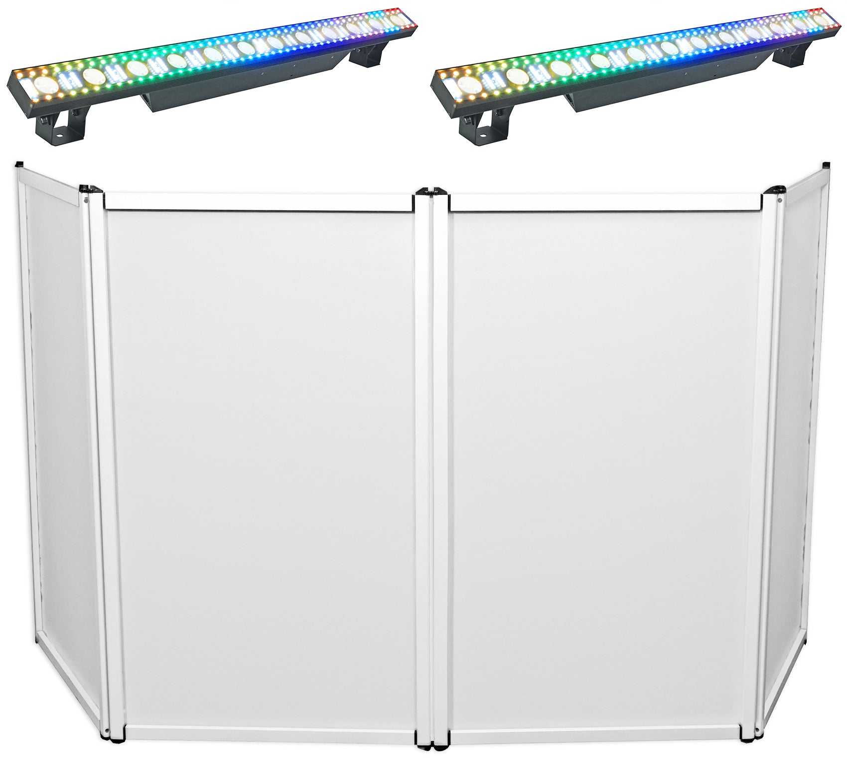 Pixel Hybrid Bar 2-Pack + RFAAW DJ Event Facade Bundle