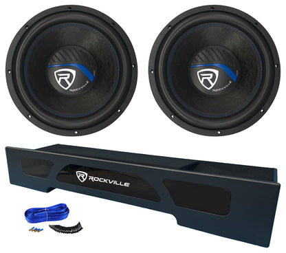 K5 12" 2-Ohm Subwoofers 2-Pack + Dual 12" Ford Super Crew Box Bundle