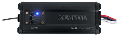 Memphis Audio MX300.2 300w RMS 2 Channel UTV ATV Amplifier+Amp Wire Kit