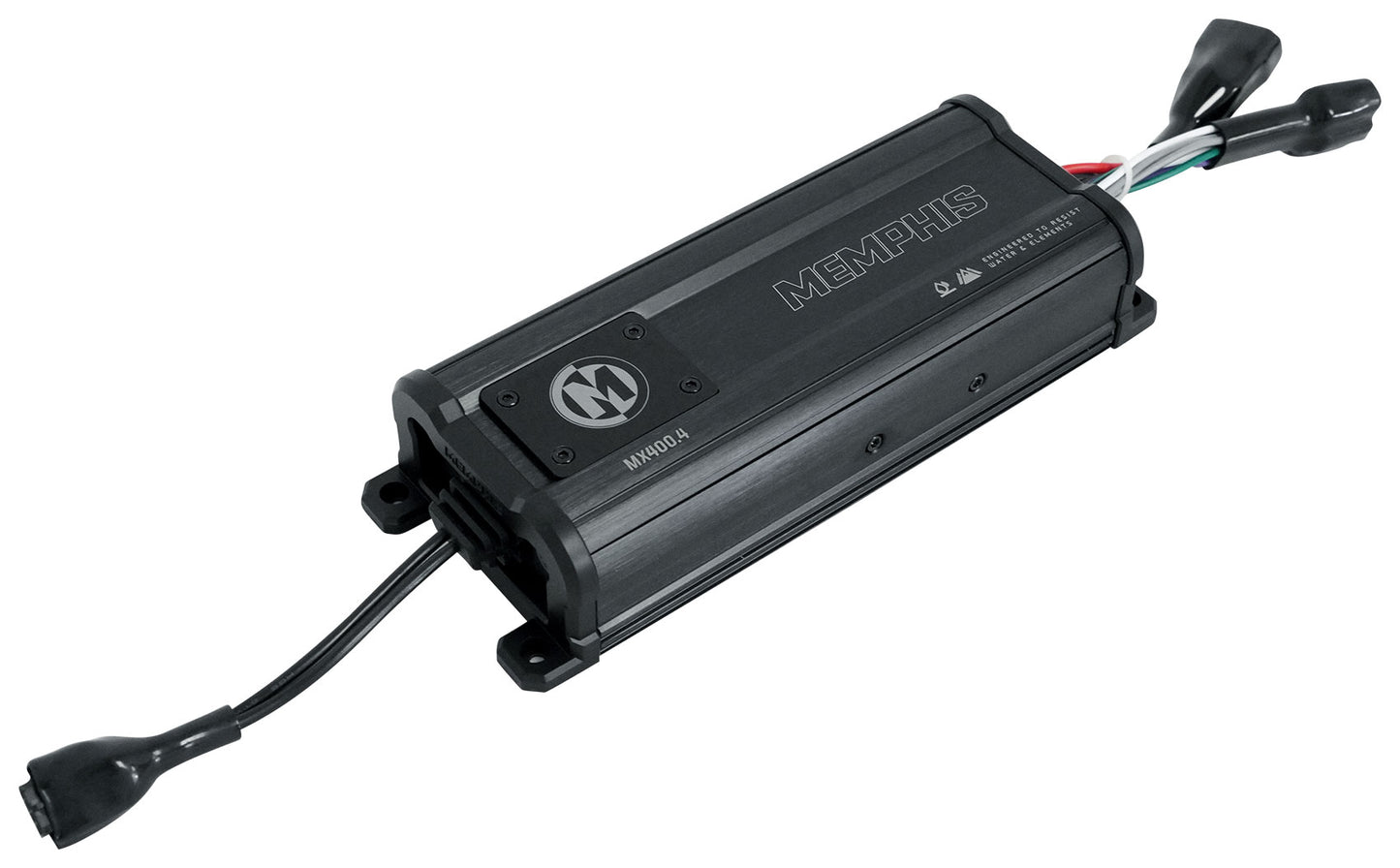 Memphis Audio MX400.4 400w RMS 4 Channel UTV ATV Amplifier+Amp Wire Kit