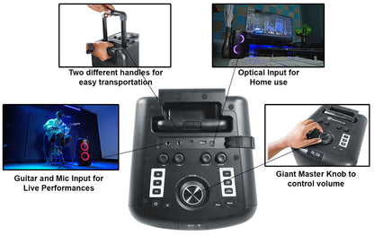 ELITE PARTY 65 + RWM1203VH Wireless Microphones Bundle