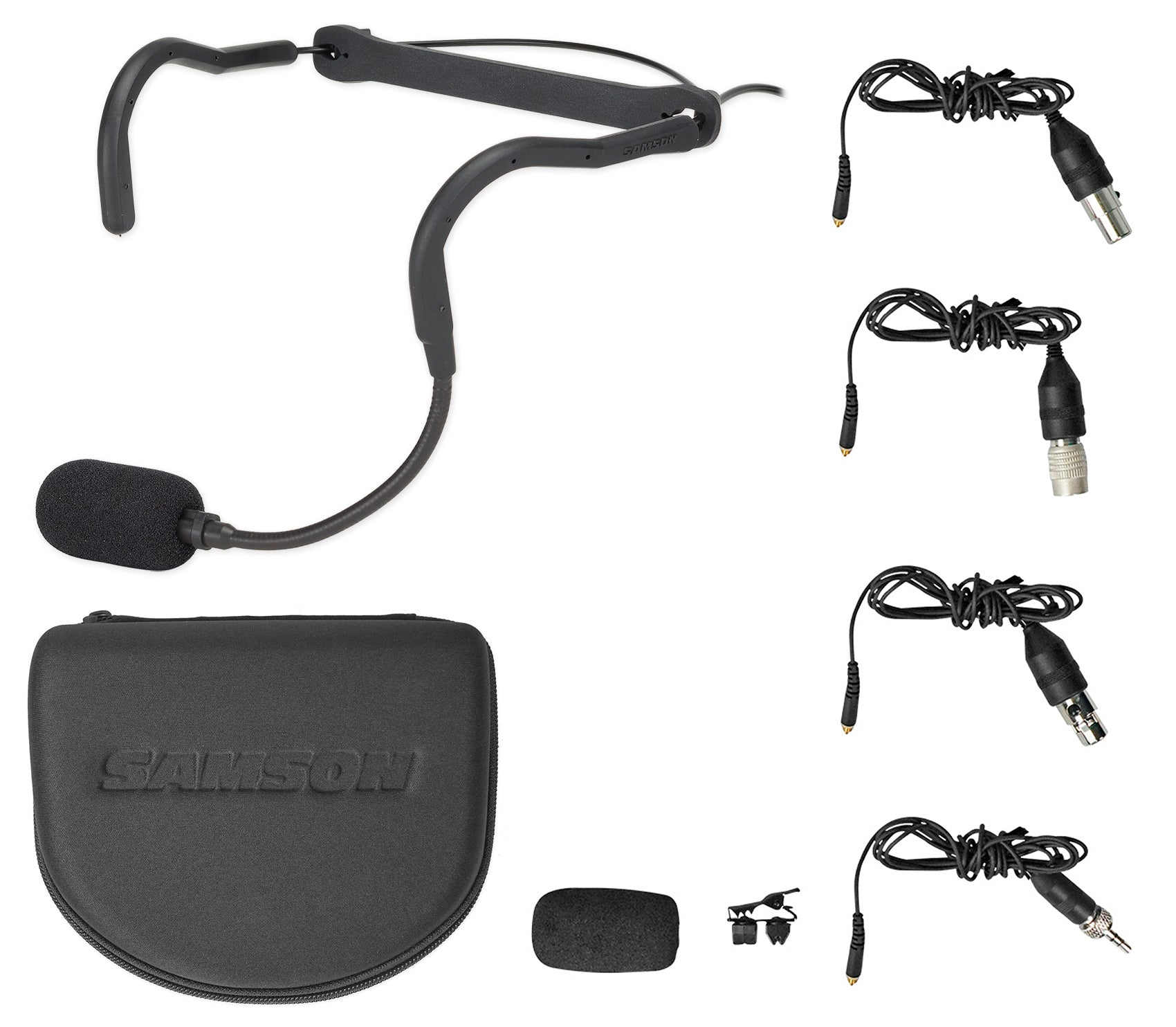 Samson QEX Fitness Headset Microphone Mic+Backpack For Yoga/Spin/Pilates