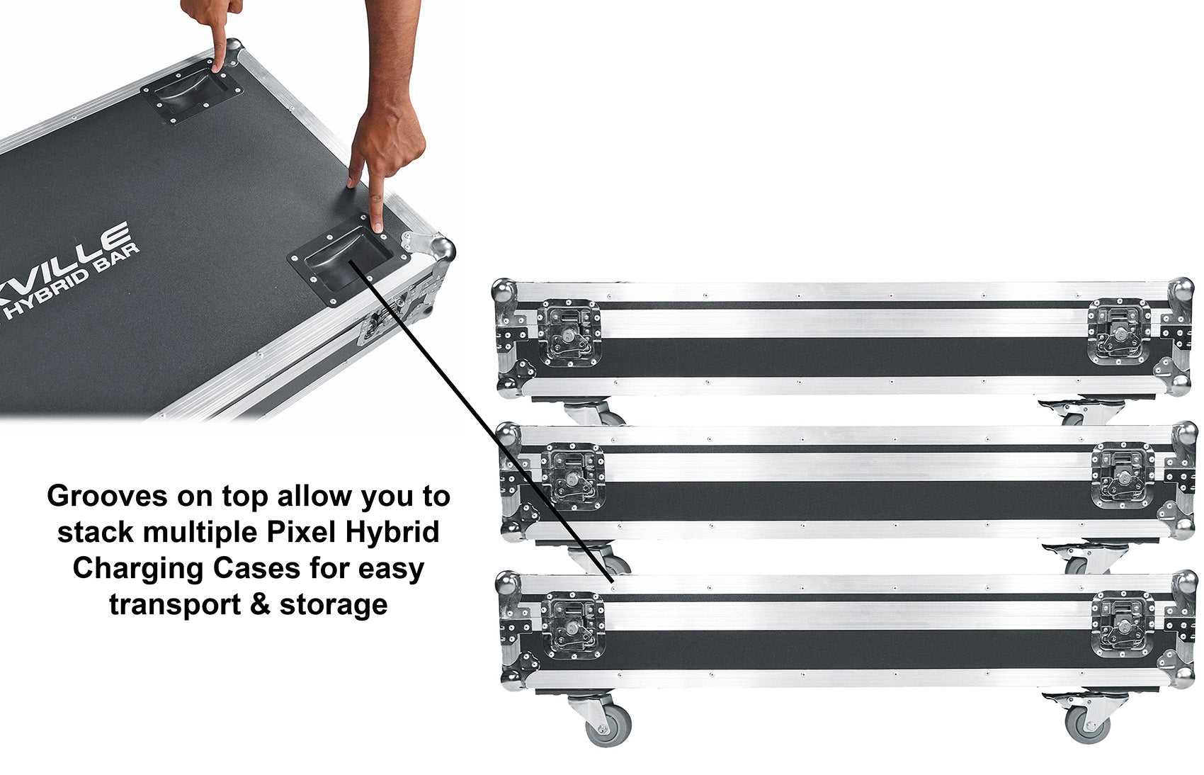 Pixel Hybrid Pack 6-Pack + ROCKFORCE W4 DMX Controller Bundle