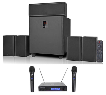 HTS820 5.1 System + RWM1203VH Wireless Microphones Bundle