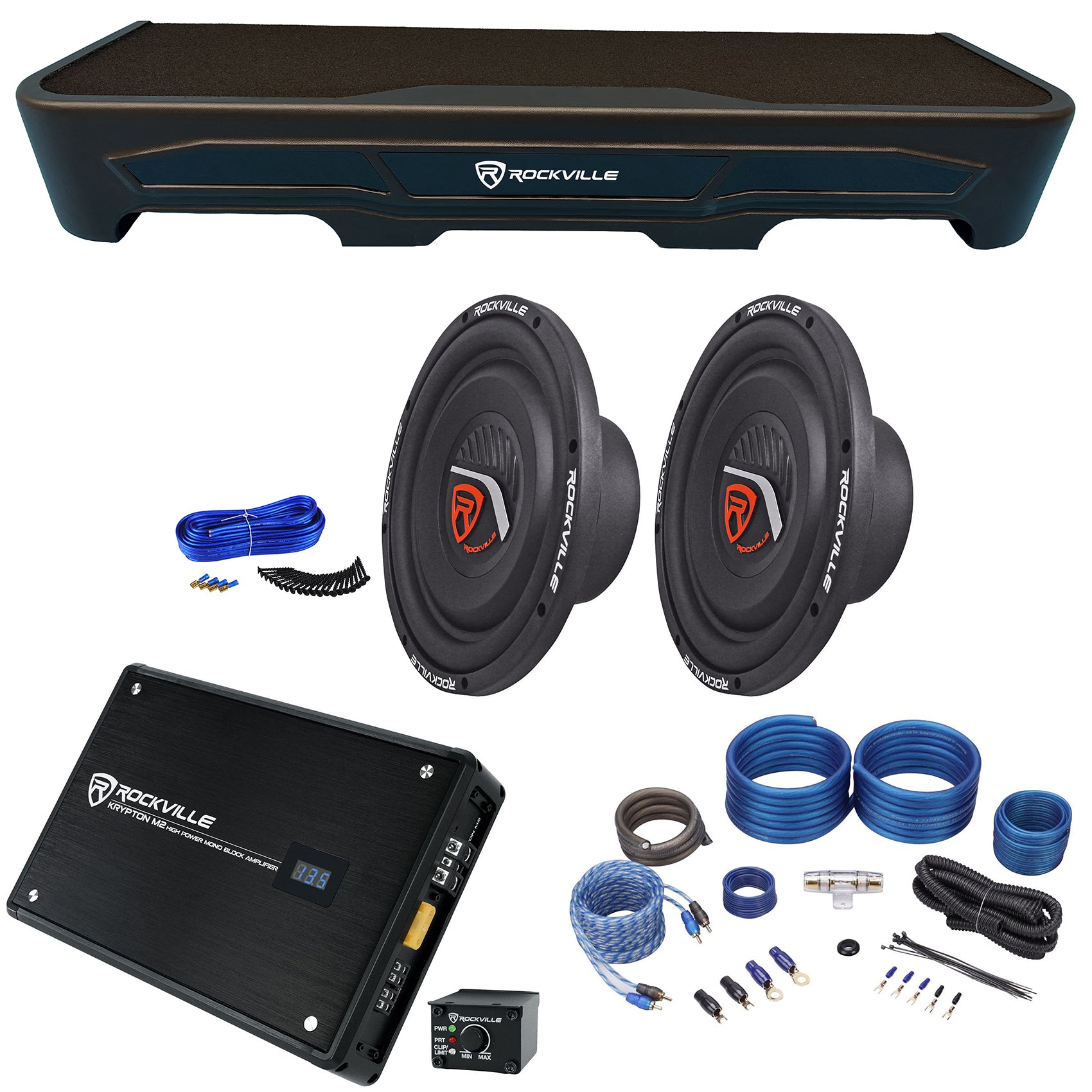 W10T4S2 10 2-Pack + KRYPTON-M2 Mono Amplifier Bundle