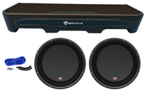 (2) MTX 12" Subwoofers+Sub Box Enclosure For 2007-2018 GMC/Chevy Crew Cab